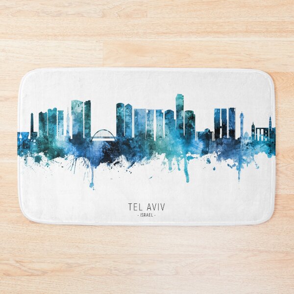 Item preview, Tel Aviv Israel Skyline designed and sold by ArtPrints.