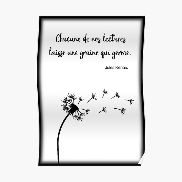 Citation de Jules Renard Poster