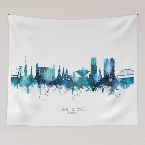 Item preview, Bratislava Slovakia Skyline designed and sold by ArtPrints.