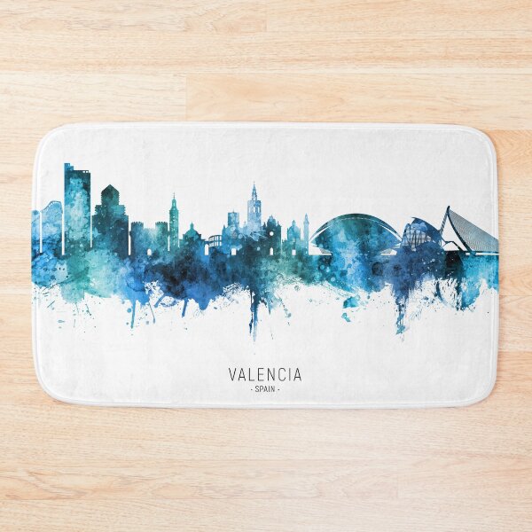 Item preview, Valencia Spain Skyline designed and sold by ArtPrints.