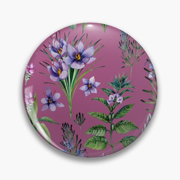 Item preview, Mauve Botanic Design. Watercolor Herbs designed and sold by ramonag1.