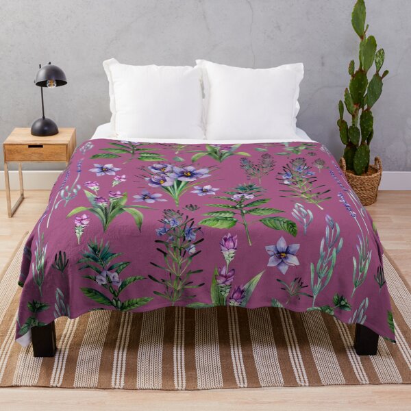 Artikelvorschau, Mauve Botanic Design. Aquarell Kräuter entworfen und verkauft von ramonag1.
