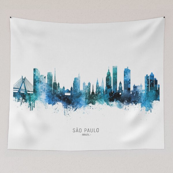 Item preview, São Paulo Skyline Brazil designed and sold by ArtPrints.
