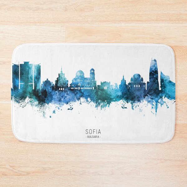 Item preview, Sofia Bulgaria Skyline designed and sold by ArtPrints.