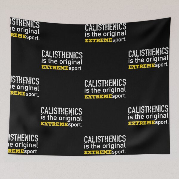 Item preview, calisthenics retro vintage saying designed and sold by pirminio.
