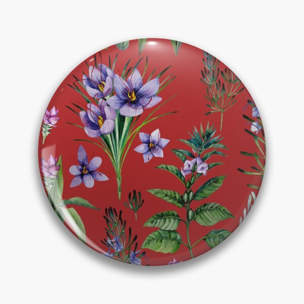 Item preview, Dark Red Botanic Design. Watercolor Herbs designed and sold by ramonag1.