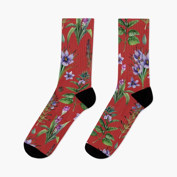 Item preview, Dark Red Botanic Design. Watercolor Herbs designed and sold by ramonag1.