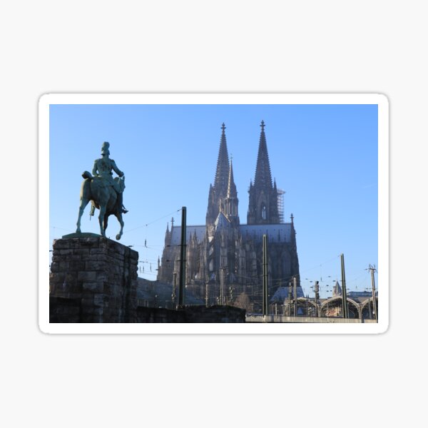 Approche de Cologne depuis Messe Deutz Sticker
