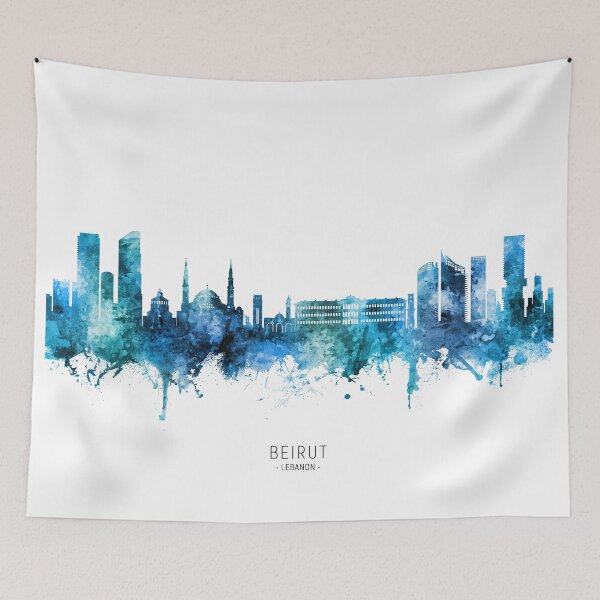Item preview, Beirut Lebanon Skyline designed and sold by ArtPrints.