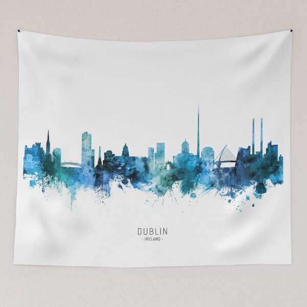 Artikelvorschau, Dublin Ireland Skyline entworfen und verkauft von ArtPrints.