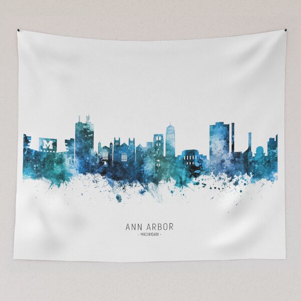 Item preview, Ann Arbor Michigan Skyline designed and sold by ArtPrints.