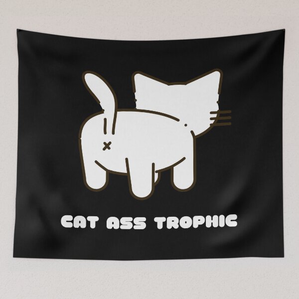 Item preview, Cat Ass Trophic designed and sold by Nathalie Aynié.