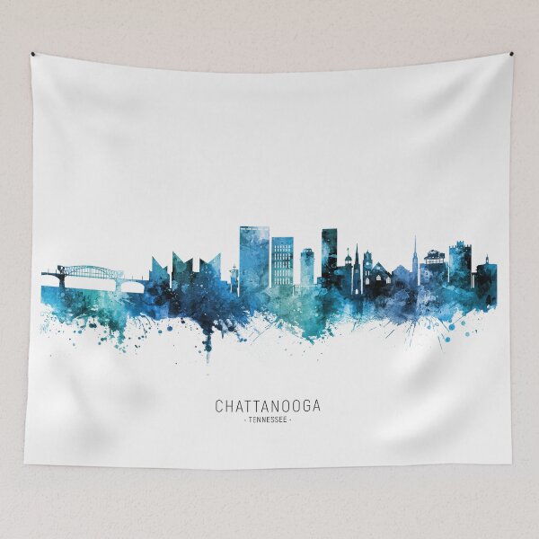 Item preview, Chattanooga Tennessee Skyline designed and sold by ArtPrints.