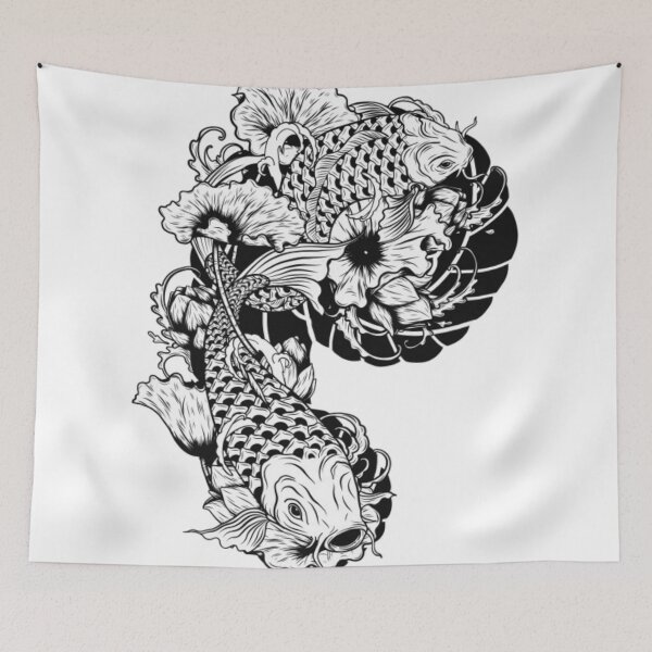 Item preview, Carps with lotus designed and sold by Rakos-Merch.