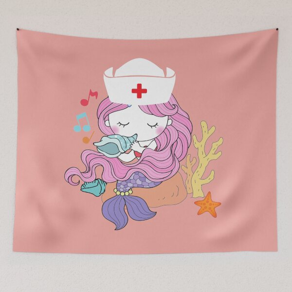 Item preview, Cute Mermaid Nurse designed and sold by Breechcloth.
