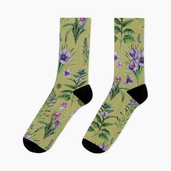 Item preview, Gold Green Botanic Design. Watercolor Herbs designed and sold by ramonag1.