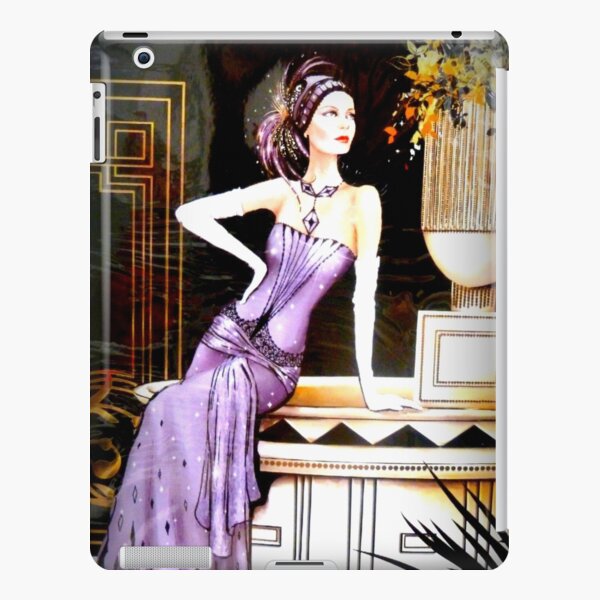 Art Deco Lady in Purple iPad Snap Case
