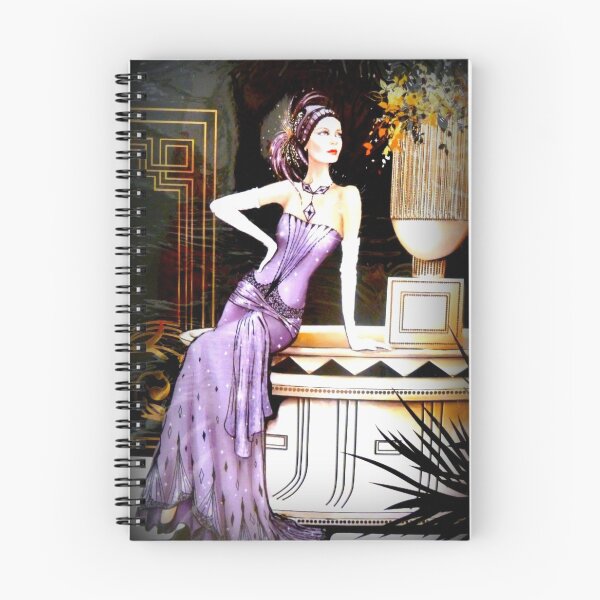 Item preview, Art Deco Lady in Purple designed and sold by angel1.