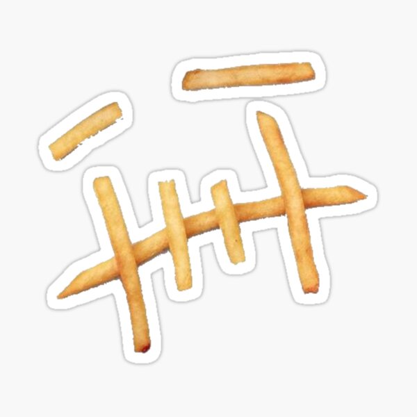 Travis Scott McDonald's Logo Sticker