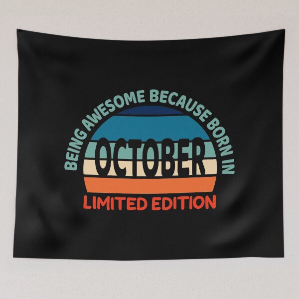 Item preview, 50 Years Of Being Awesome October Born Birthday Gift designed and sold by haselshirt.