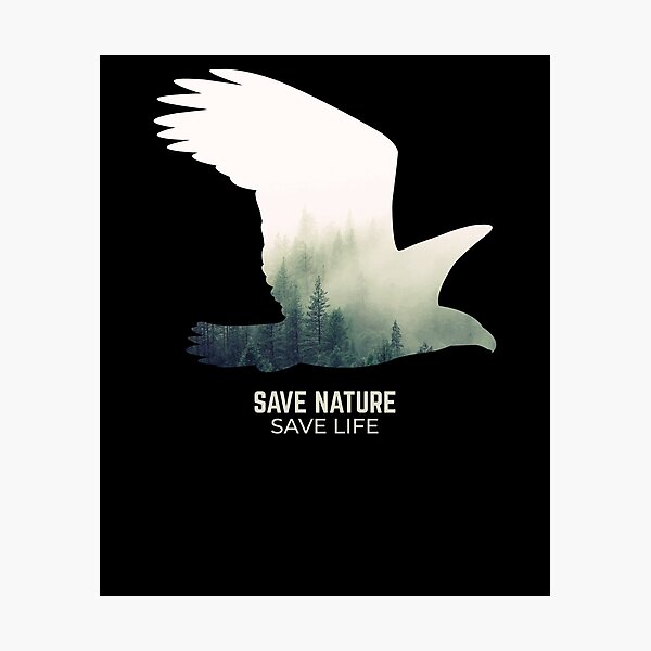 Item preview, Falcon in Forest Environment Climate Protection designed and sold by RJ-Art.