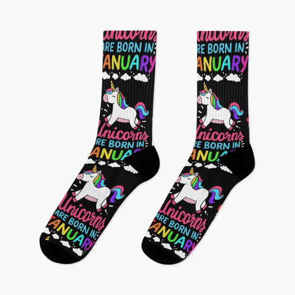 Item preview, Unicorns Are Born In January Birth Month Birthday Gift designed and sold by haselshirt.