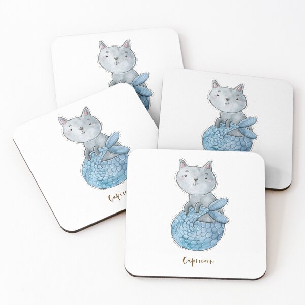 Item preview,  Cute Cat Mermaid Capricorn designed and sold by urbanattitudeco.