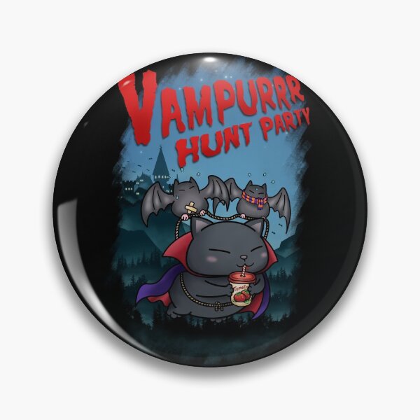 Item preview, Halloween Cat Vampurr Hunt Party designed and sold by Takeda-art.