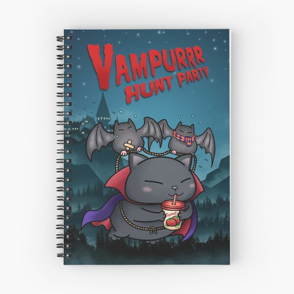 Item preview, Halloween Cat Vampurr Hunt Party designed and sold by Takeda-art.