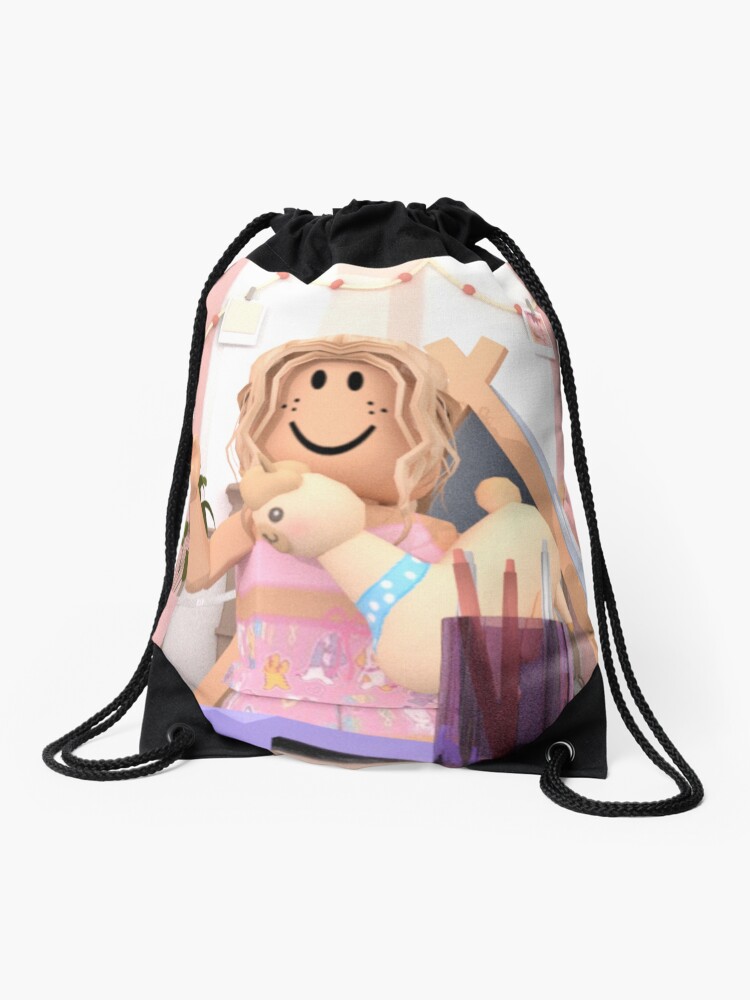 Aesthetic Roblox Sleepover Gfx Drawstring Bag By Chofudge Redbubble - roblox girls sleepover