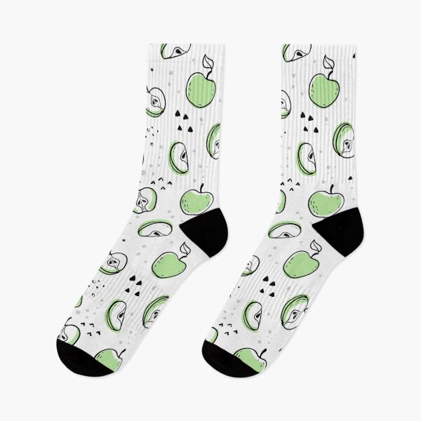 Item preview, Beautiful black and white seamless doodle pattern with cute doodle apples sketch. Hand drawn trendy background.  designed and sold by Yevheniia Hulinska.