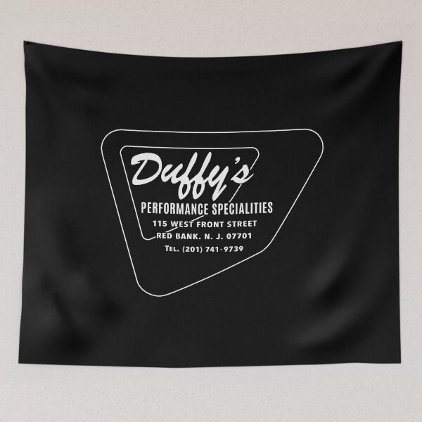 Item preview, Vintage Duffy's Performance Specialities Hot Rod suppliers emblem - white print designed and sold by retropetrol.