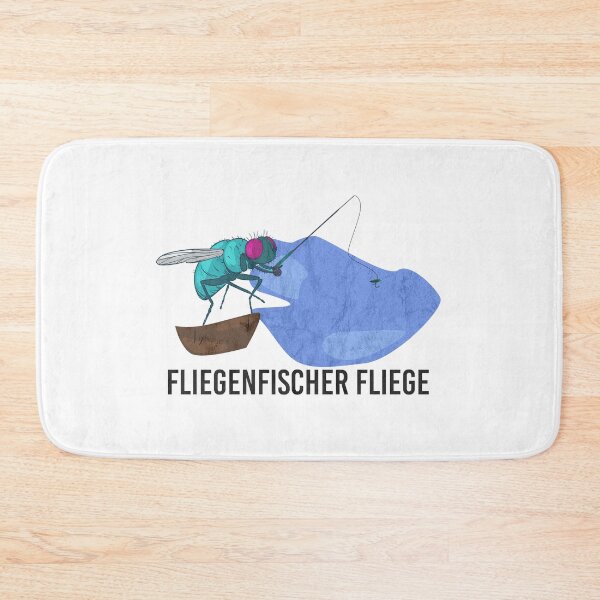 Item preview, Fly fisherman fly with fishing rod angler fisherman designed and sold by lsvds.