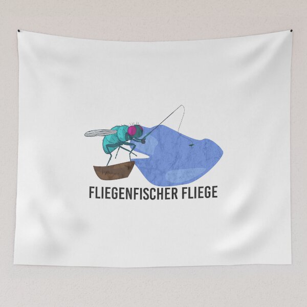 Item preview, Fly fisherman fly with fishing rod angler fisherman designed and sold by lsvds.