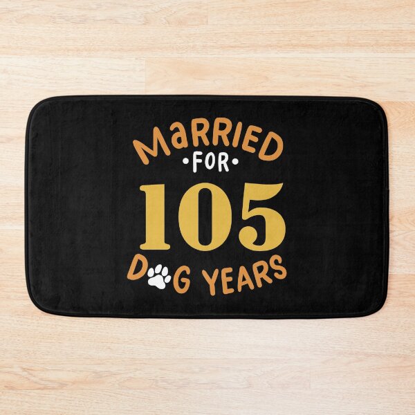 Item preview, 15th Wedding Anniversary, Married For 105 Dog Years designed and sold by haselshirt.