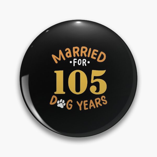 Item preview, 15th Wedding Anniversary, Married For 105 Dog Years designed and sold by haselshirt.