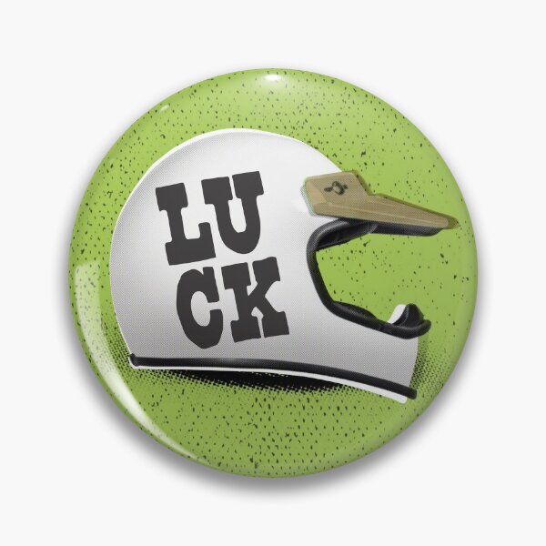 Item preview, Good Luck Motorcycle Helmet Green designed and sold by ArtCorp.