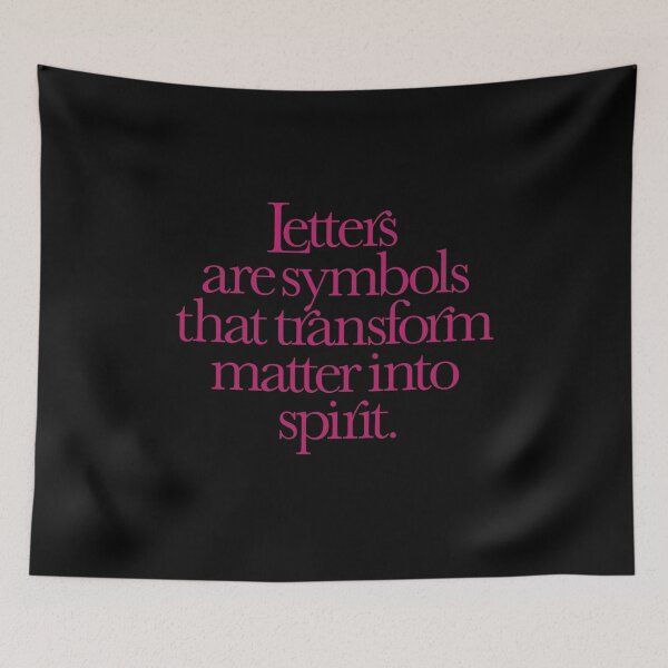 Item preview, Letters are symbols that transform matter into spirit v.3 designed and sold by x1brett.