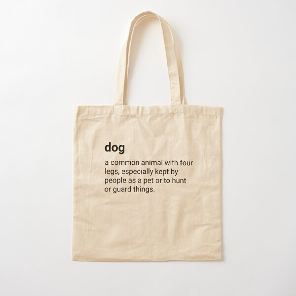 Dog - dictionary definition Cotton Tote Bag