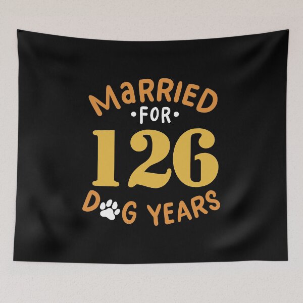 Item preview, 18th Wedding Anniversary, Married For 126 Dog Years designed and sold by haselshirt.