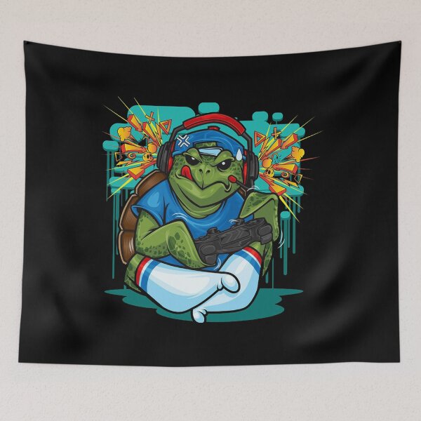 Item preview, Turtle gamer angry designed and sold by DiamondStore1.