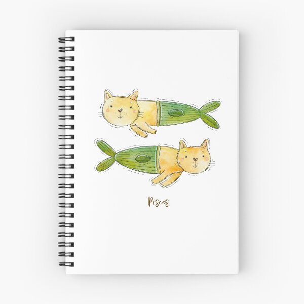 Item preview, Cute Pisces fish Cats designed and sold by urbanattitudeco.