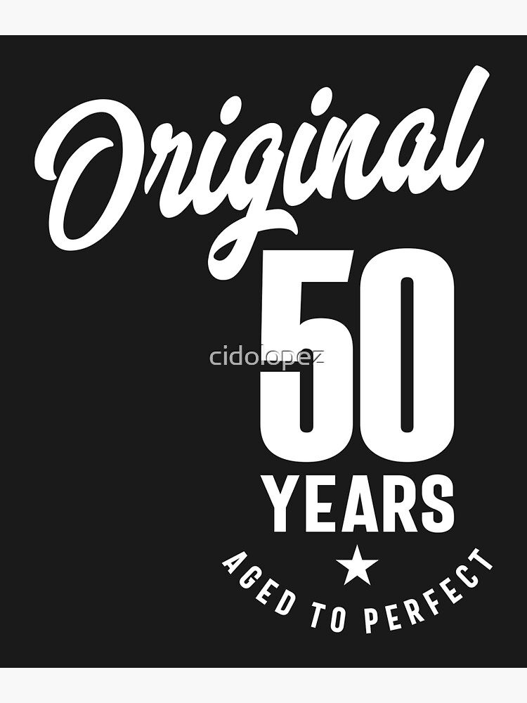 Idée cadeau d'anniversaire originale 50 ans – Carte de vœux 50