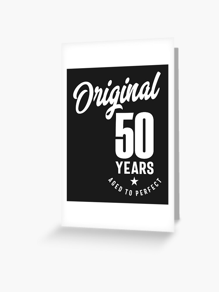 Por cierto oscuridad congestión Tarjetas de felicitación «Regalo de 50 años | Ideas para regalos de  cumpleaños número 50 - Hombres y mujeres» de cidolopez | Redbubble