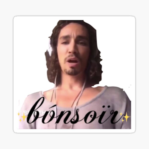 Robert Sheehan bonsoir Sticker