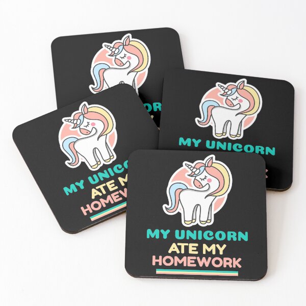 Item preview, My Unicorn Ate My Homework Funny designed and sold by azmndesigns.