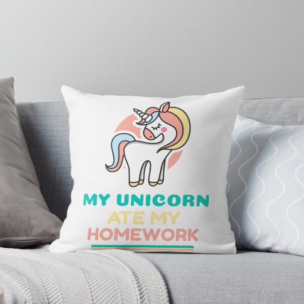 Item preview, My Unicorn Ate My Homework Funny designed and sold by azmndesigns.