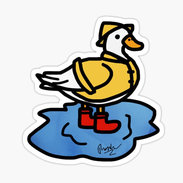 Item preview, Raincoat Duck Doodle designed and sold by tdoodles.