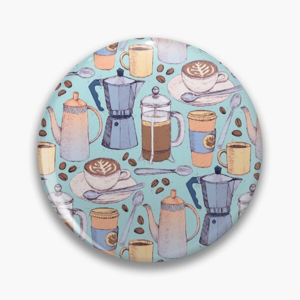 Item preview, Coffee Love on Blue designed and sold by micklyn.