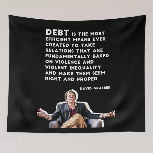 Item preview, David Graeber On Debt designed and sold by TrainWreckTees.